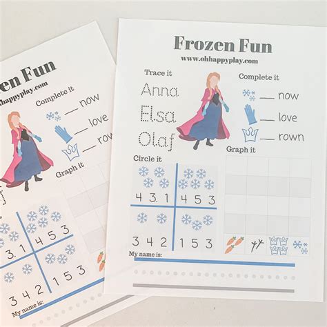 Frozen Printable Worksheets